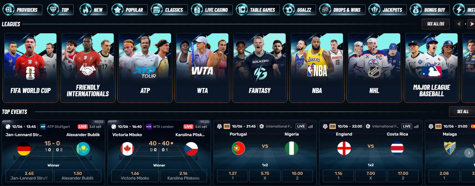 Golazzo Casino overview